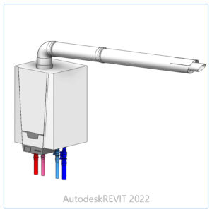 Коаксиальные дымоходы для котлов в Revit