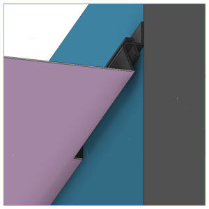 Теневой профиль натяжного потолка для Revit