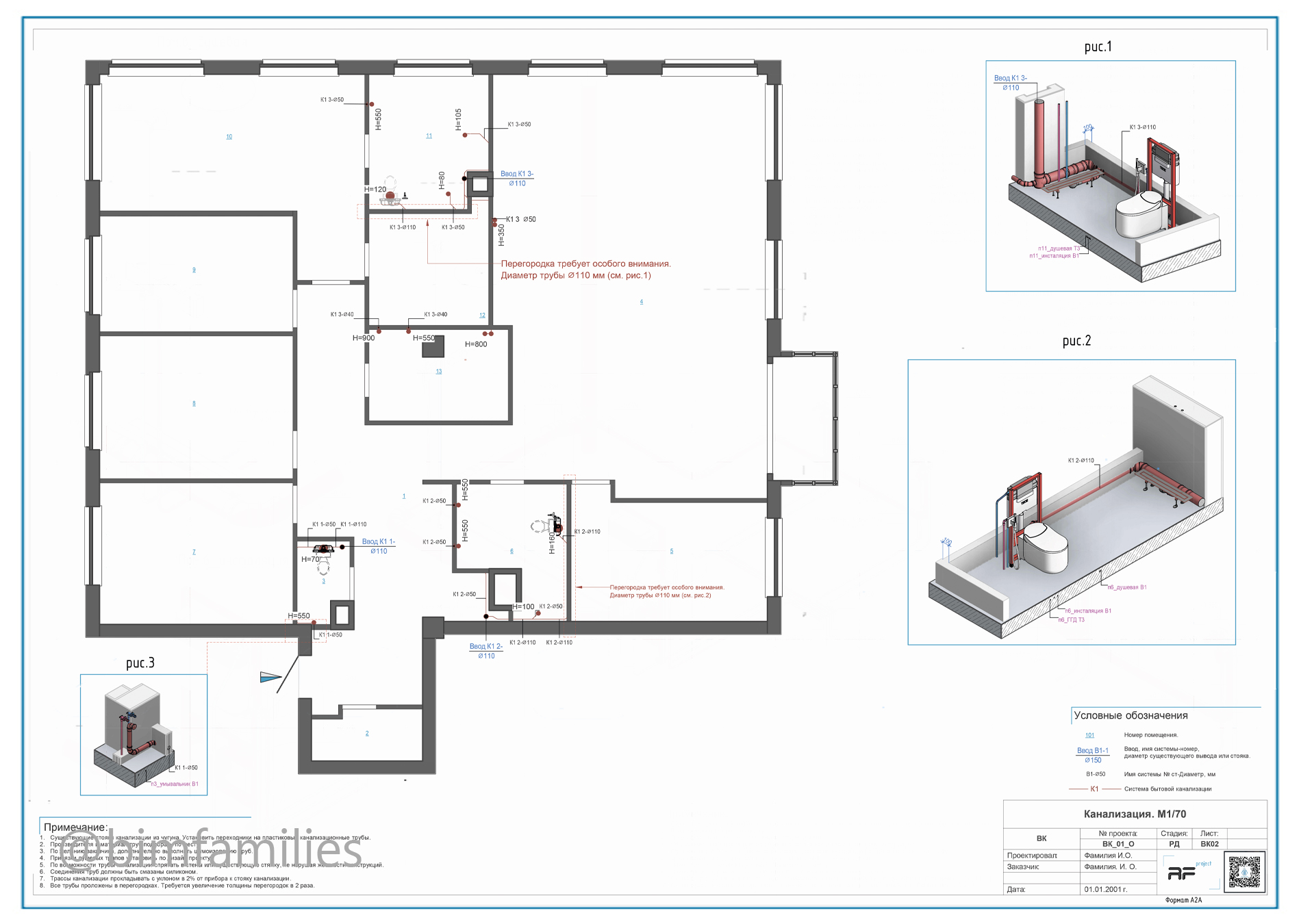 Шаблон проекта раздела ВК для Revit — изображение 4
