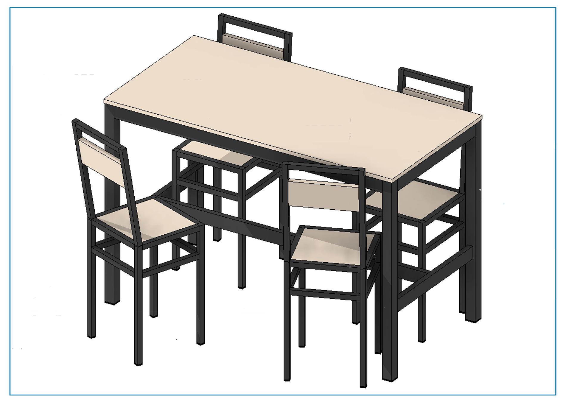 Мебель лофт для Revit_1